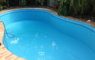 Light blue swimming pool liner