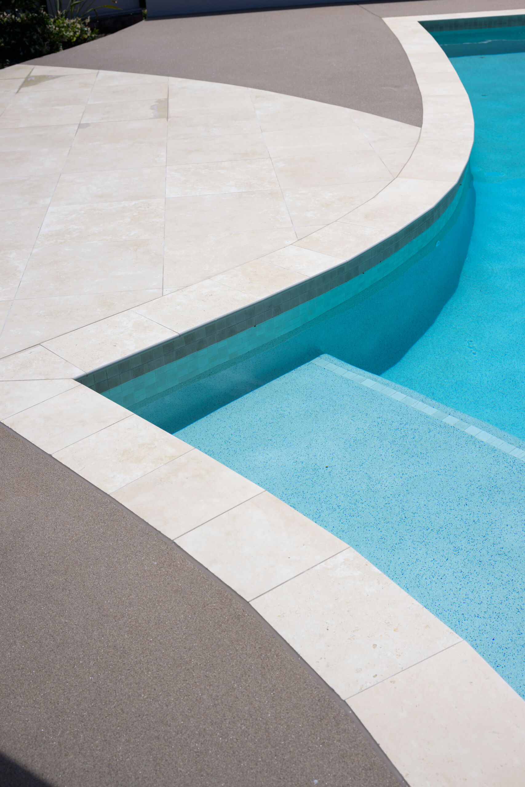 Pool interior renovation pebble Sunshine Coast